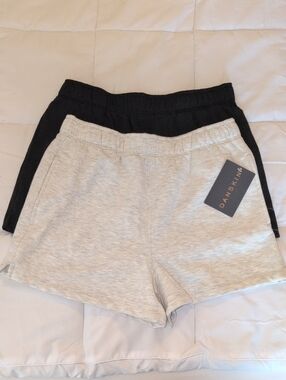 Danskin Women's Athletic Shorts - Black & Light Gray, Set Of 2